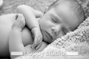 sleeping baby portrait