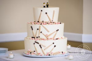 baseball wedding cake