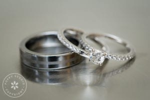 silver titanium wedding rings